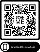 QR code to scan to download Arts Etobicoke Augmented Reality App